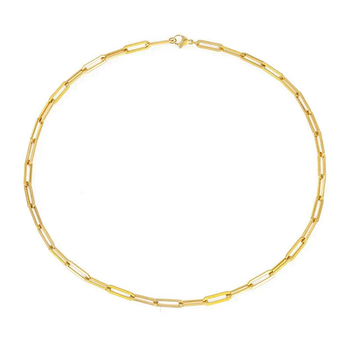 Collar dorado elegante Archen™ de 42cm, fabricado por Rose & Oliver, con cadena fina y diseño sofisticado.