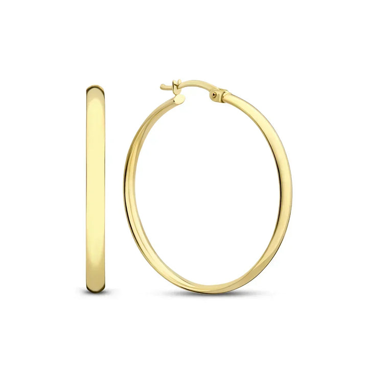 Goldene Ohrringe Serane™ von Rose & Oliver mit elegantem Design in Ringform